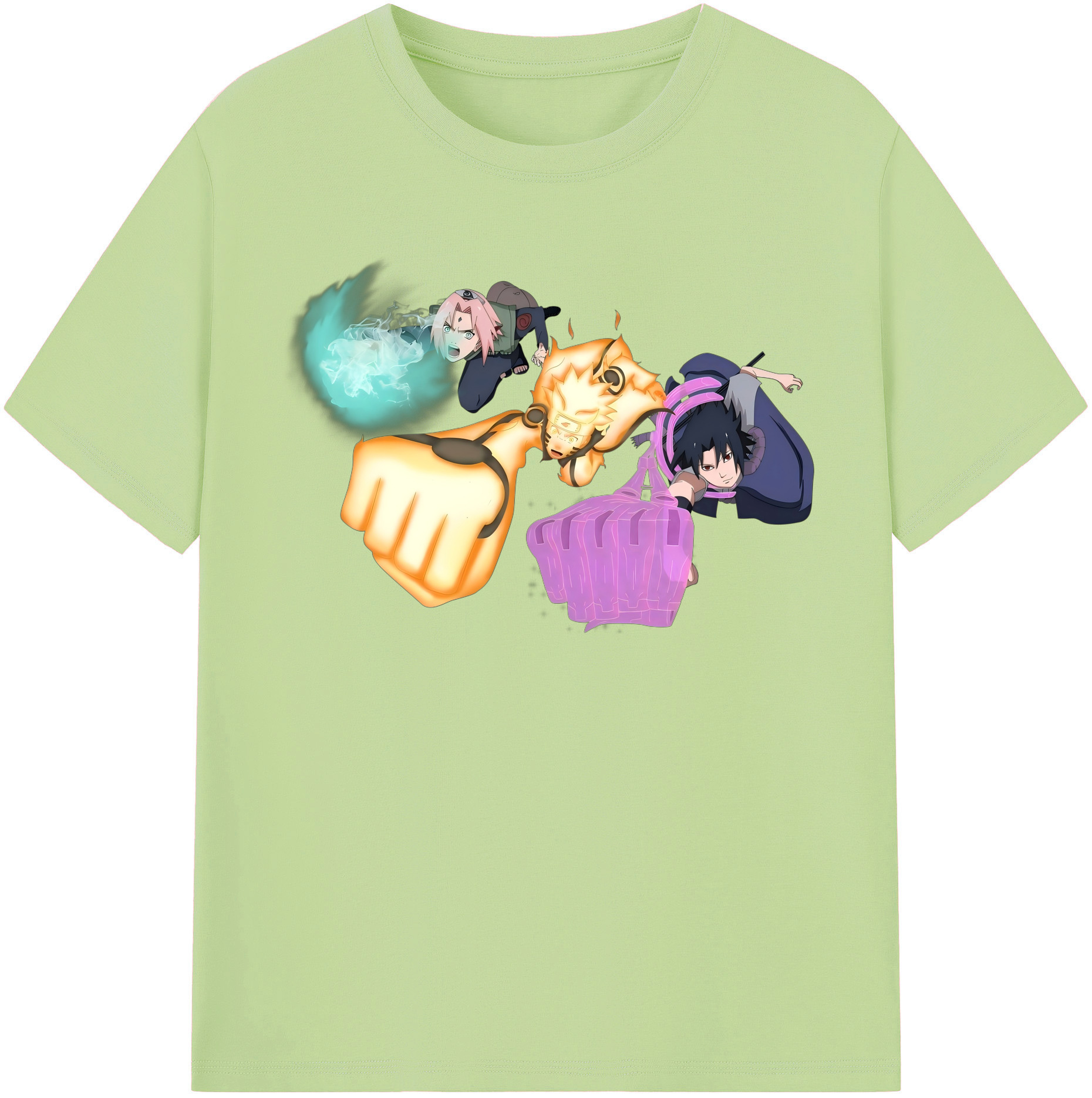 （画像用） NARUTO -ナルト- うずまき ナルト Uzumaki Naruto 綿100％半袖Tシャツ（フロントプリント）